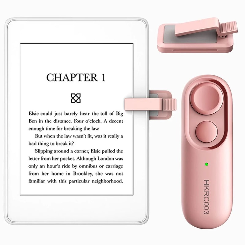 HandsFree Remote Page Turner For Kindle Clip Ring Clicker Camera Shutter Remote For EReaders And 3