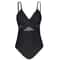 Sculpt Shine Mesh OnePiece Swimsuit Backless VNeck Tummy Control HighCut Swimwear 12