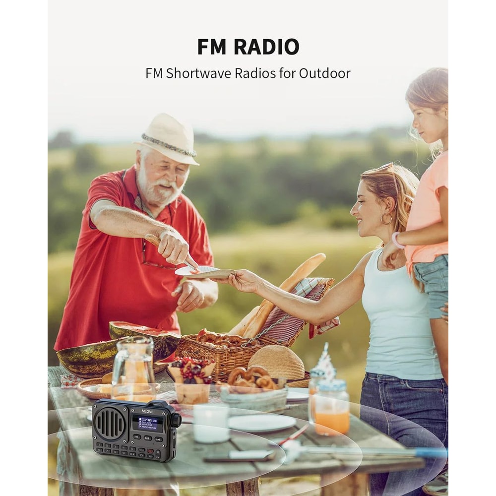 MLOVE BV800 UltraVersatile Portable Bluetooth Speaker With FM Radio LCD Display 8