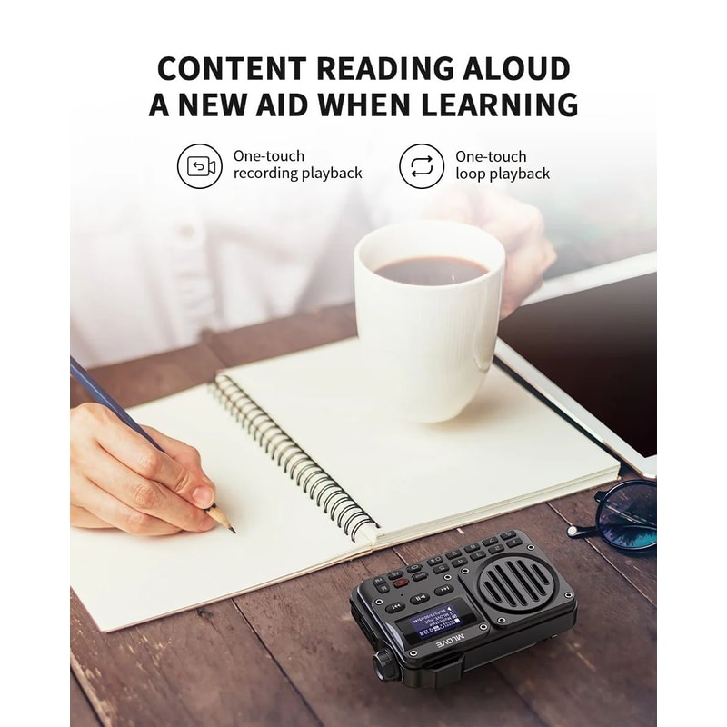 MLOVE BV800 UltraVersatile Portable Bluetooth Speaker With FM Radio LCD Display 11