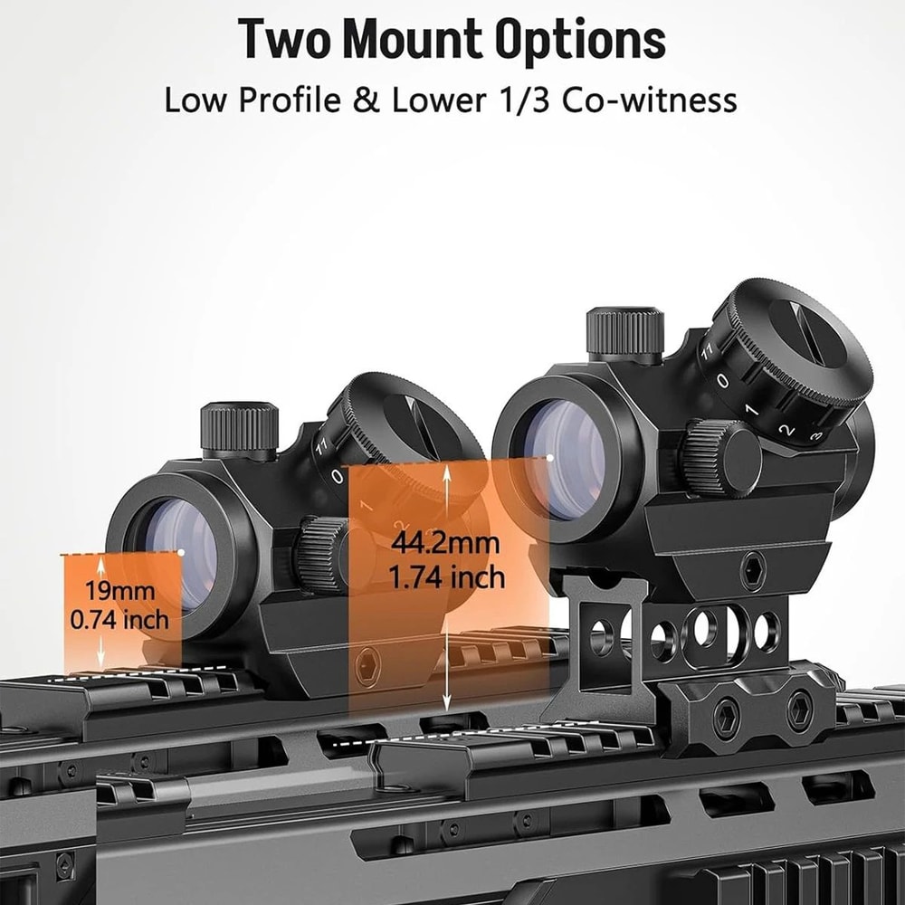 Tactical 1x25mm Red Dot Sight Reflex Sight With Waterproof Shockproof Design 1