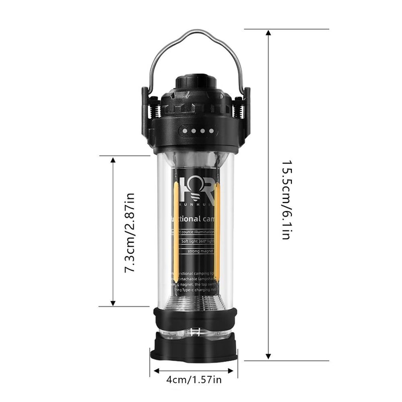 DOTWISE Retro LED Camping Lantern With 3000mAh Rechargeable Battery 5