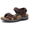 Premium Mens Leather Roman Sandals Classic Comfortable Beach Outdoor Footwear 2