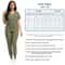 Stretch Nursing Scrubs Set For Women Breathable Medical Scrubs Top Jogger Pants 1