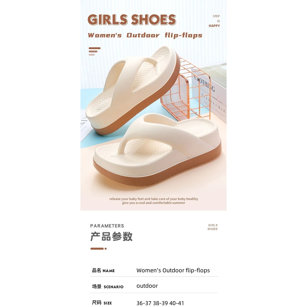 Everyday Comfort Platform Sandals Trendy Womens Summer FlipFlops 10