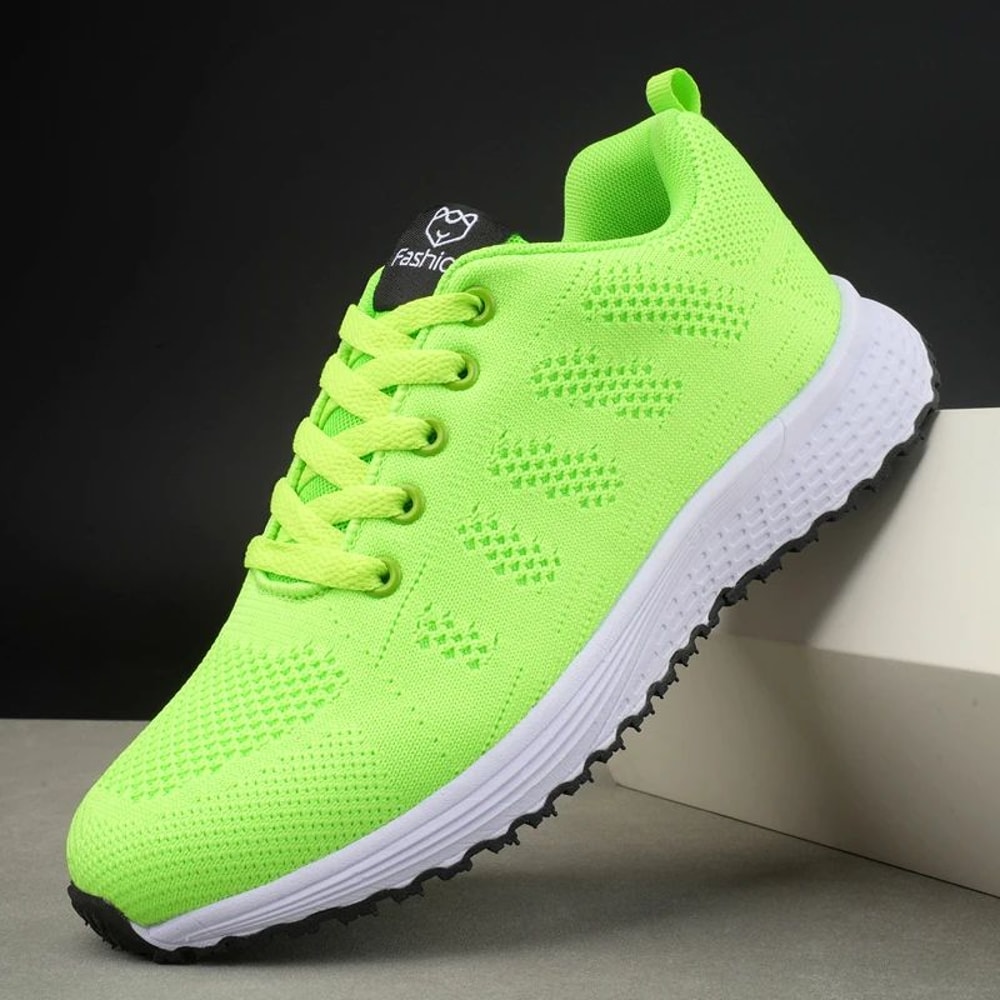 Womens Breathable Knit Walking Sneakers Lightweight Casual Everyday Shoes 2