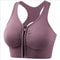 FrontZip HighSupport Sports Bra For Women Breathable Yoga Gym Fitness Top 8