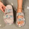 LeopardPrint Cloud Comfort Beach Slides ThickSole Summer Women Comfort Slippers 0