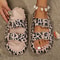 LeopardPrint Cloud Comfort Beach Slides ThickSole Summer Women Comfort Slippers 3