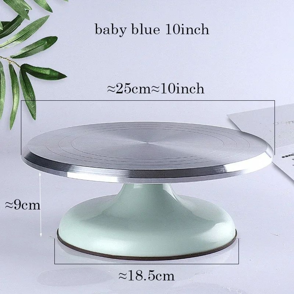 Premium 10 Aluminum Baking Turntable Smooth Rotating Cake Decorating Stand 2