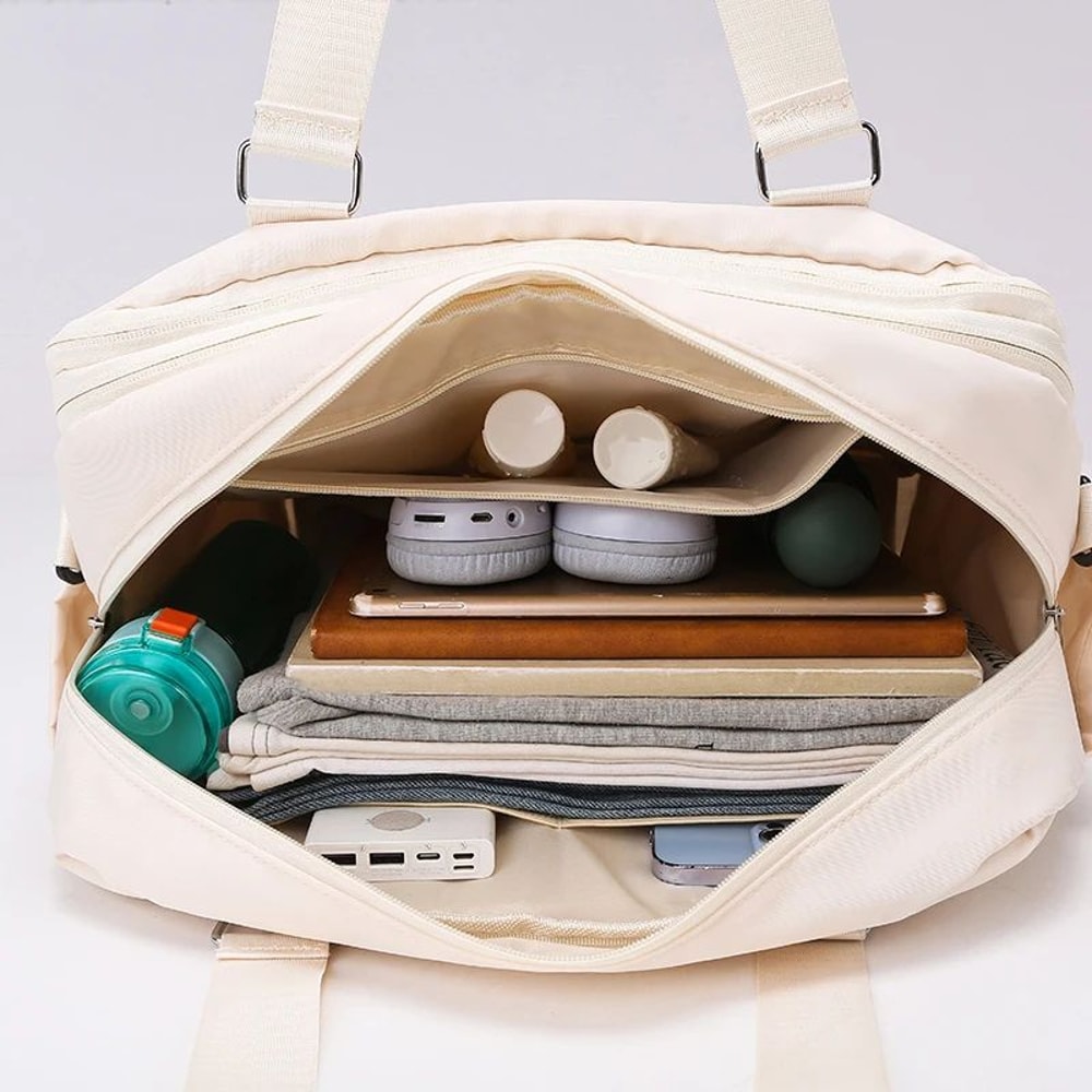 Expandable MultiCompartment Weekender Travel Duffel CarryOn 4