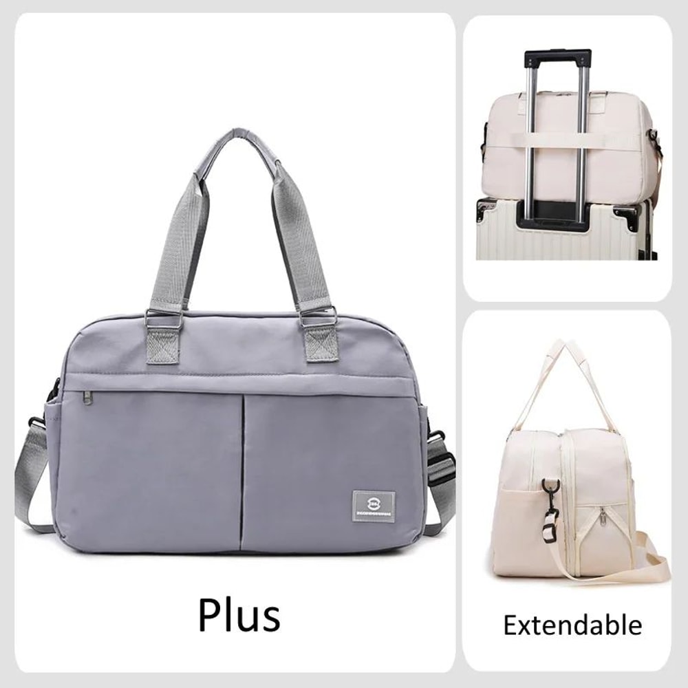 Expandable MultiCompartment Weekender Travel Duffel CarryOn 17