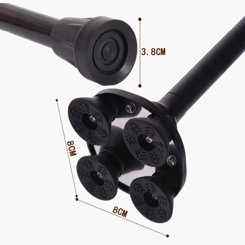 Premium Retractable Adjustable Walking Cane With LED Light For Seniors Elders 4