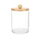 Premium Acrylic Desktop Storage Canister Clear Organizer Jars Cotton Rounds Holder Set 9