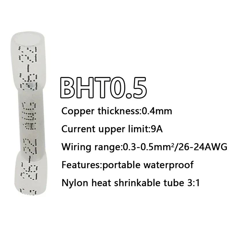 Waterproof HeatShrink Butt Wire Connector Kit Pack Of 1050100200 Crimp Terminals 8