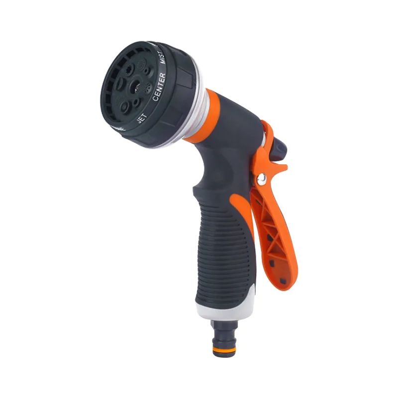 8Mode HighPressure Garden Hose Nozzle Adjustable Watering Gun For Lawn Plants 6