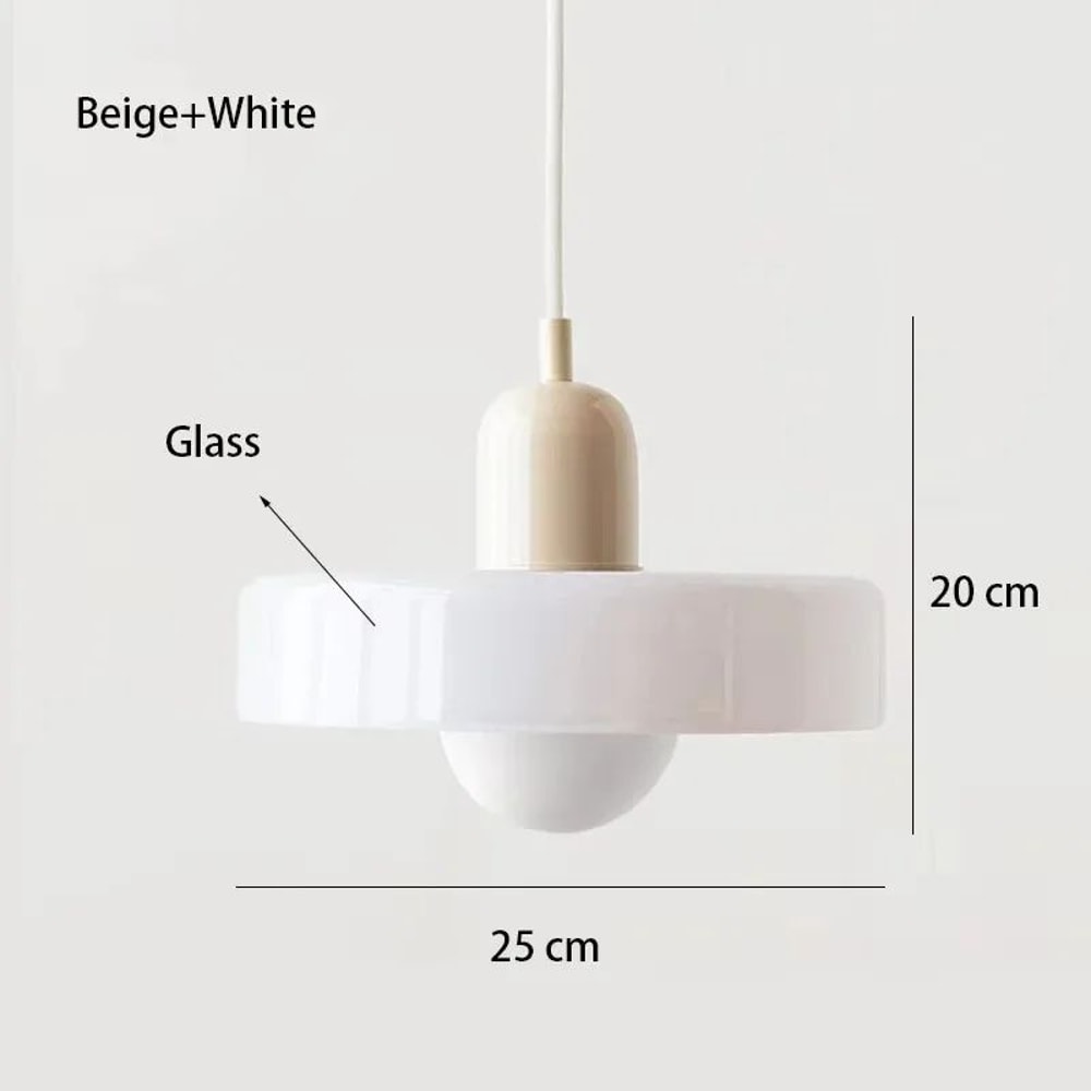 Nordic Elegance Retro Glass Pendant Light LED Indoor Hanging Light Fixture For Living Room Dining 6