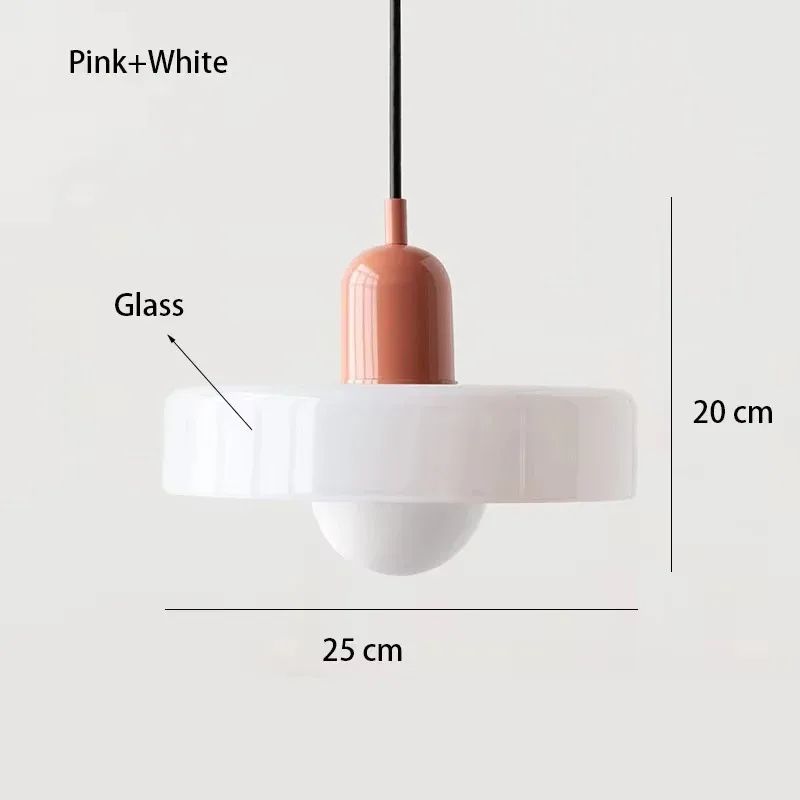 Nordic Elegance Retro Glass Pendant Light LED Indoor Hanging Light Fixture For Living Room Dining 7
