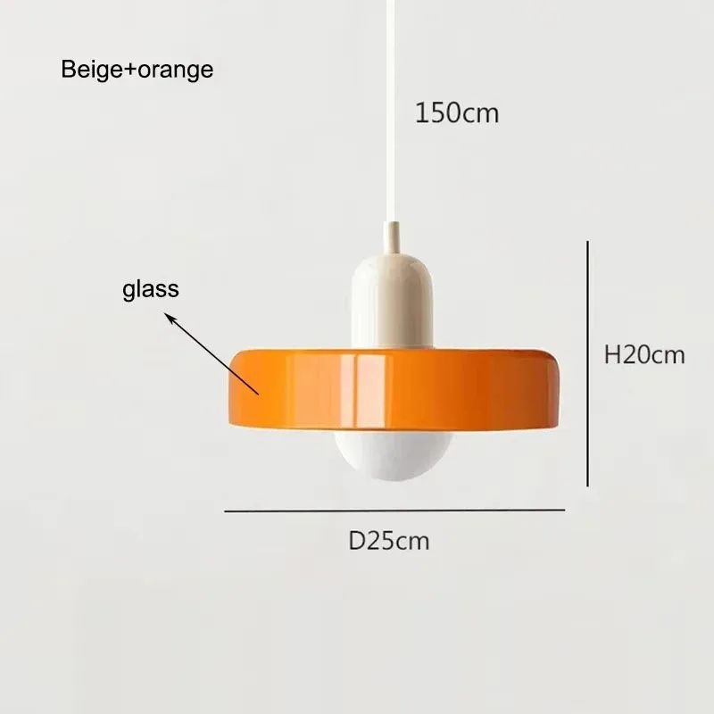 Nordic Elegance Retro Glass Pendant Light LED Indoor Hanging Light Fixture For Living Room Dining 11