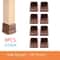 Premium Chair Leg Caps HeavyDuty Rubber Feet Felt Furniture Leg Protectors Fits Round Square Leg 8