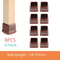 Premium Chair Leg Caps HeavyDuty Rubber Feet Felt Furniture Leg Protectors Fits Round Square Leg 8