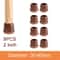 Premium Chair Leg Caps HeavyDuty Rubber Feet Felt Furniture Leg Protectors Fits Round Square Leg 9