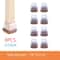 Premium Chair Leg Caps HeavyDuty Rubber Feet Felt Furniture Leg Protectors Fits Round Square Leg 10