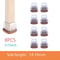 Premium Chair Leg Caps HeavyDuty Rubber Feet Felt Furniture Leg Protectors Fits Round Square Leg 10