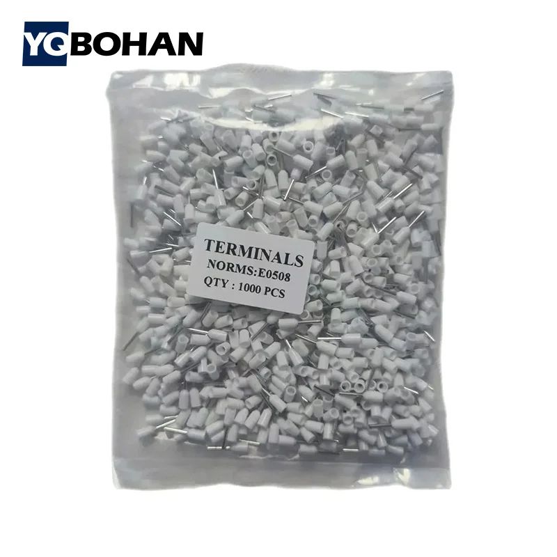 1000pcs Insulated Wire Ferrules Assortment E0508E2508 Cord End Terminals Wire Ferrule Kit 2