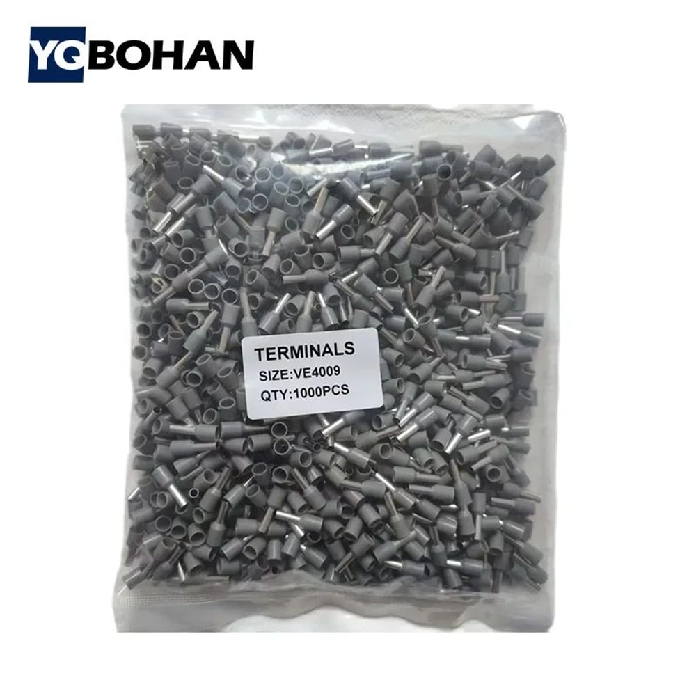 1000pcs Insulated Wire Ferrules Assortment E0508E2508 Cord End Terminals Wire Ferrule Kit 4