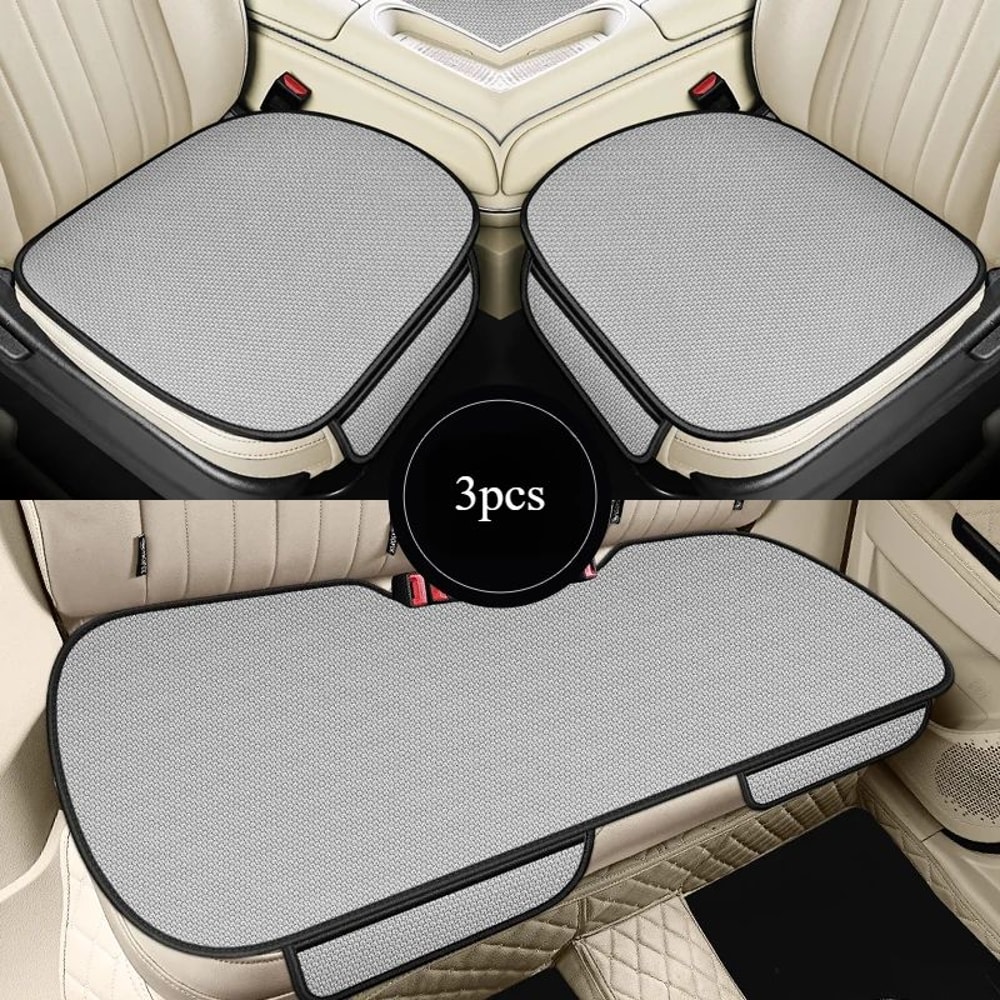 CoolRide Ice Silk Car Seat Cushion Cover Breathable NonSlip Universal Fit Comfort Pad 1