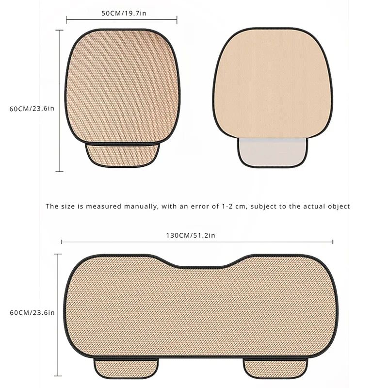 CoolRide Ice Silk Car Seat Cushion Cover Breathable NonSlip Universal Fit Comfort Pad 5