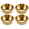 Elegant Stainless Steel Golden Sauce Appetizer Serving Dishes Set 0