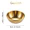 Elegant Stainless Steel Golden Sauce Appetizer Serving Dishes Set 1