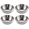 Elegant Stainless Steel Golden Sauce Appetizer Serving Dishes Set 5