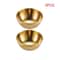 Elegant Stainless Steel Golden Sauce Appetizer Serving Dishes Set 7