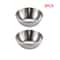 Elegant Stainless Steel Golden Sauce Appetizer Serving Dishes Set 6