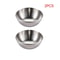 Elegant Stainless Steel Golden Sauce Appetizer Serving Dishes Set 6
