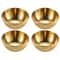 Elegant Stainless Steel Golden Sauce Appetizer Serving Dishes Set 9