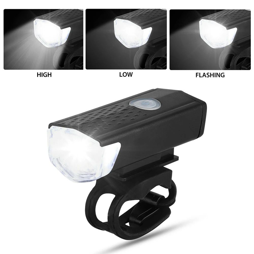ProRide Dual USB Rechargeable Bike Light Set Front Rear LED Cycling Lights 3