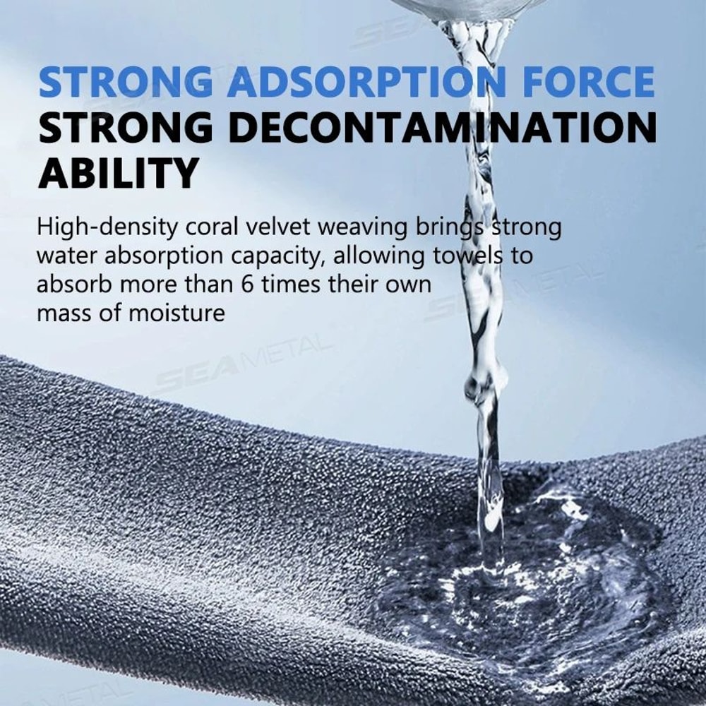 Premium DoubleSided Microfiber Car Wash Towel UltraSoft Car Drying Towel With High Water Absorptio 2