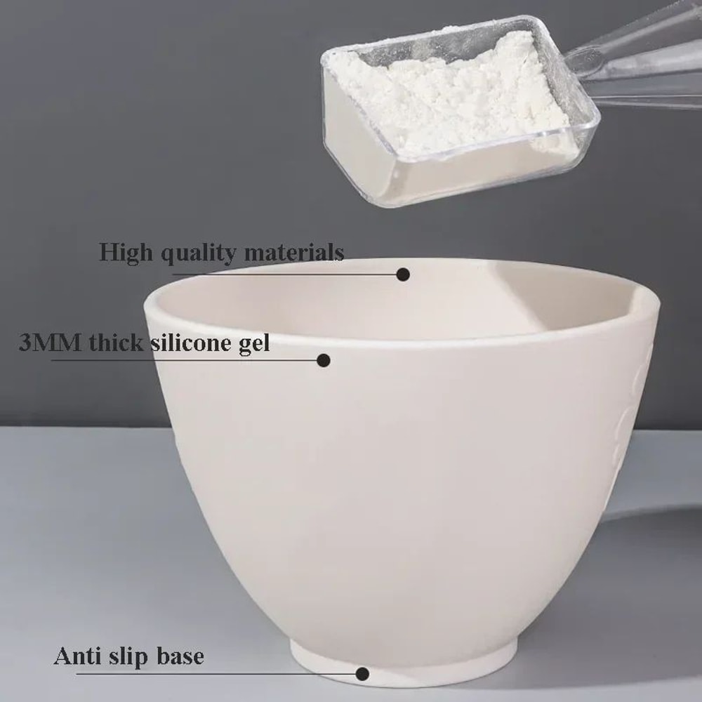 Silicone Face Mask Mixing Bowl Set With Brush Spatula DIY Skincare Mixing Tools 1