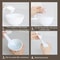 Silicone Face Mask Mixing Bowl Set With Brush Spatula DIY Skincare Mixing Tools 4