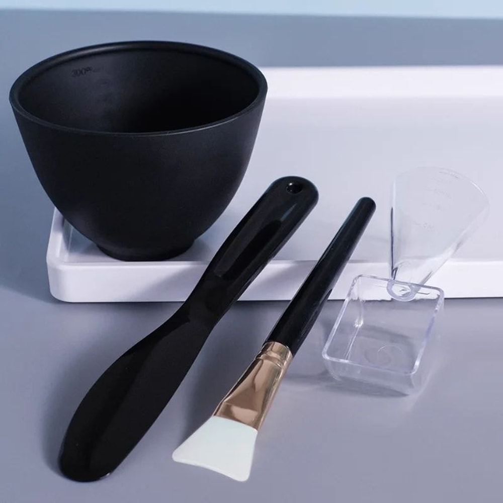 Silicone Face Mask Mixing Bowl Set With Brush Spatula DIY Skincare Mixing Tools 8