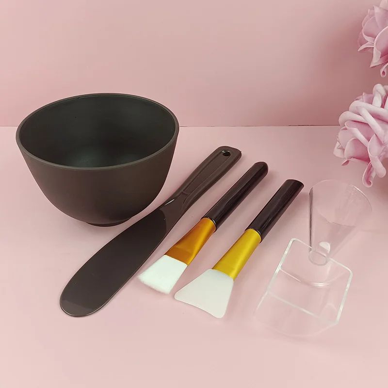 Silicone Face Mask Mixing Bowl Set With Brush Spatula DIY Skincare Mixing Tools 9