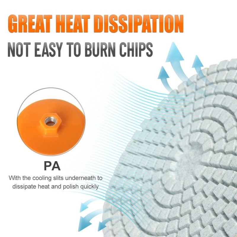 Premium 125 Mm Angle Grinder Polishing Disc For Ceramic Tile Marble Granite Edge Finishing 1