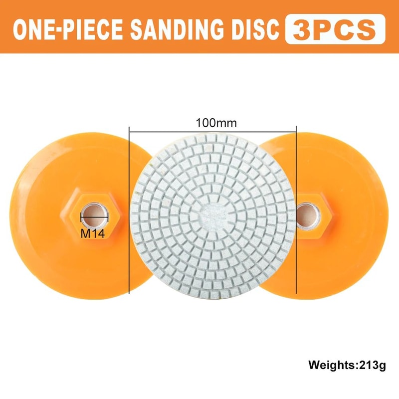 Premium 125 Mm Angle Grinder Polishing Disc For Ceramic Tile Marble Granite Edge Finishing 9