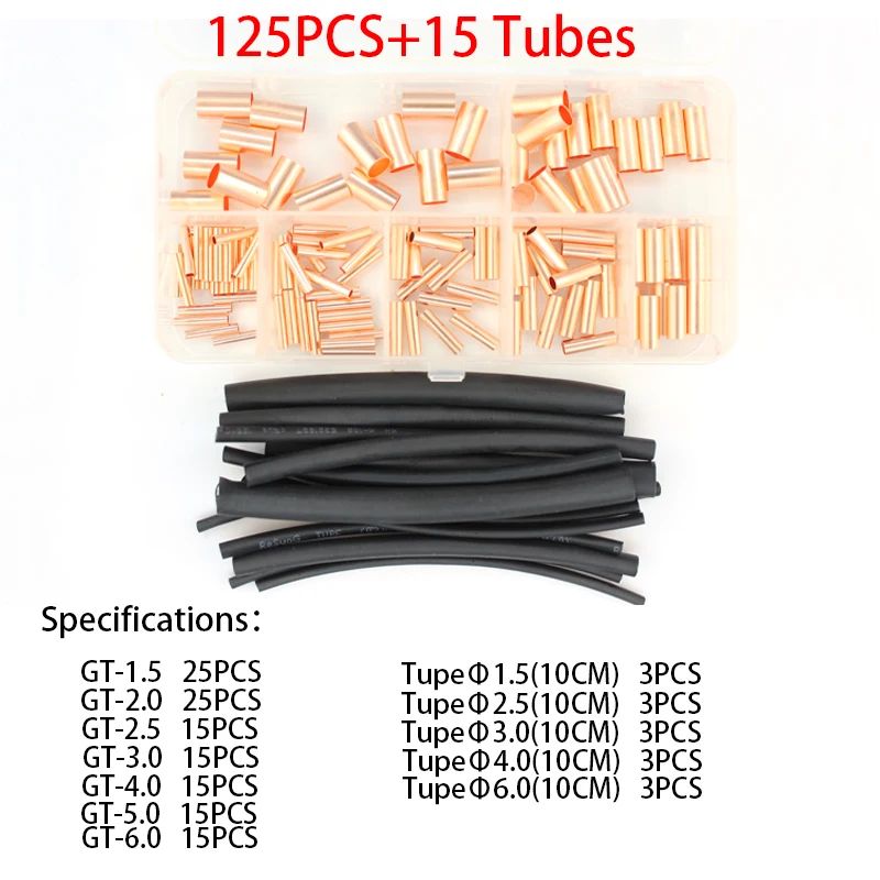 HeavyDuty Copper Wire Connector Crimp Terminal Kit With Precision Crimping Tool 6