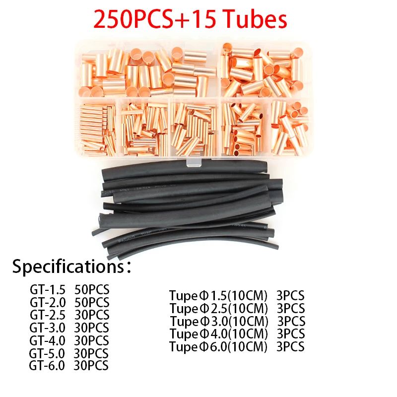 HeavyDuty Copper Wire Connector Crimp Terminal Kit With Precision Crimping Tool 7