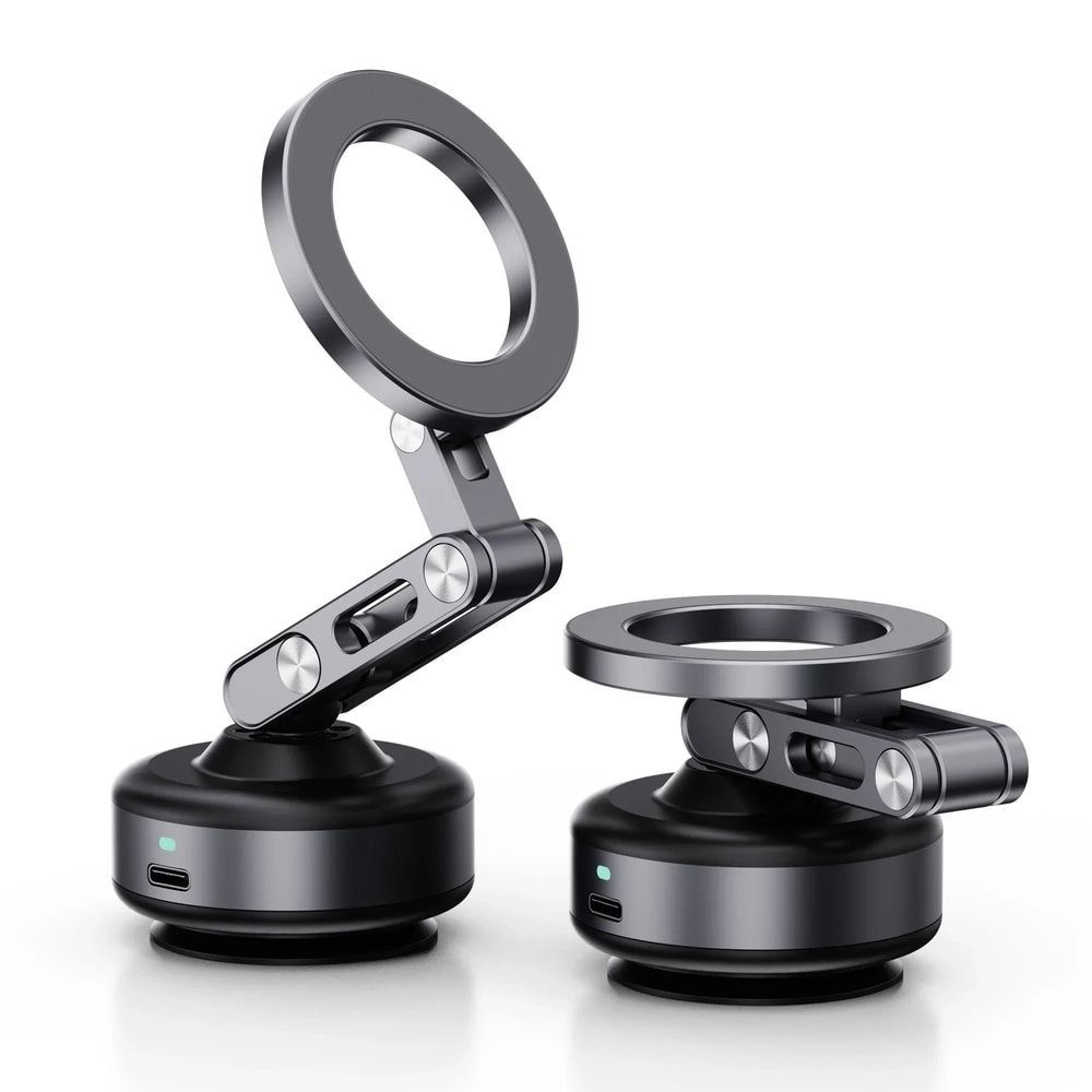 Universal 360 Magnetic Car Phone Mount With Vacuum Suction Grip 0
